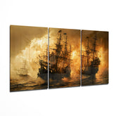 Red Storm Mega Glass Wall Art.